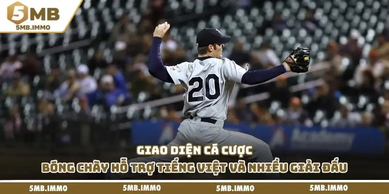 Giao diện cá cược bóng chày hỗ trợ tiếng Việt và nhiều giải đấu