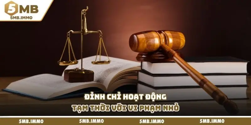 Đỉnh chỉ hoạt động tạm thời với vi phạm nhỏ