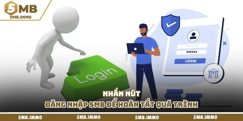 Nhấn nút đăng nhập 5MB để hoàn tất quá trình